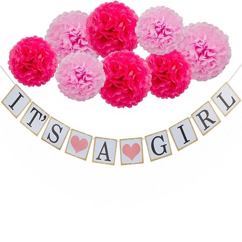 IT’S A Girl Bunting Banner Decoration 01